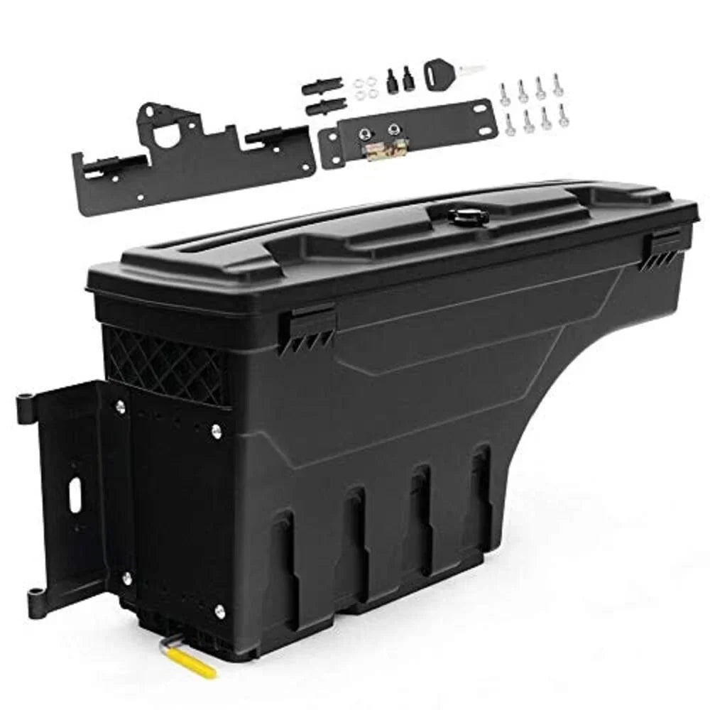 PIT66 Truck Bed Storage Box Toolbox Driver Left Side LH Fit for  Tacoma 2005-2020 Black