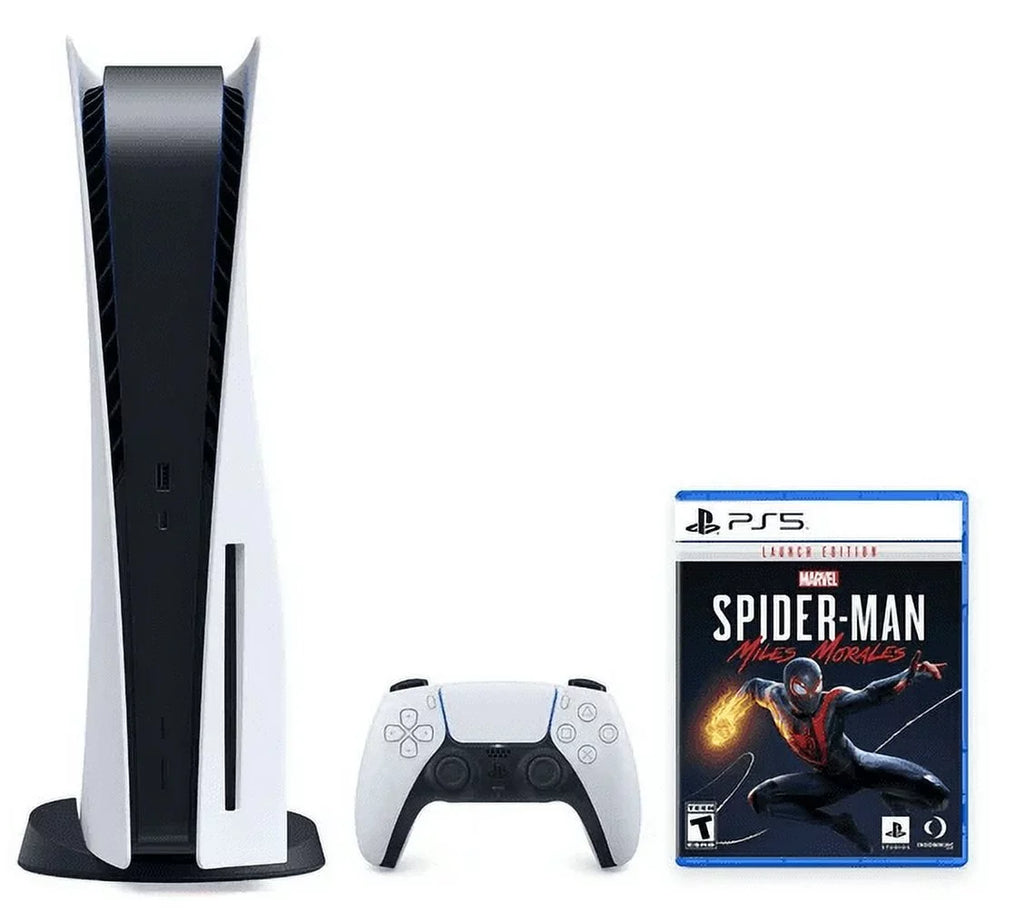 PlayStation 5 Disc Edition Bundle with Spider-Man: Miles Morales Game Disc - 2023 PS5 CFI1215A