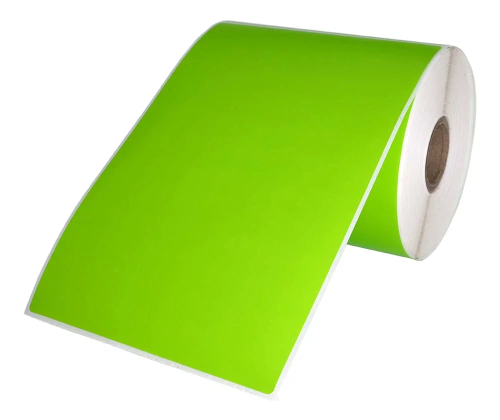 4 Rolls 4"x6" GREEN Color Direct Thermal Shipping Label matching with Zebra Eltron Printers