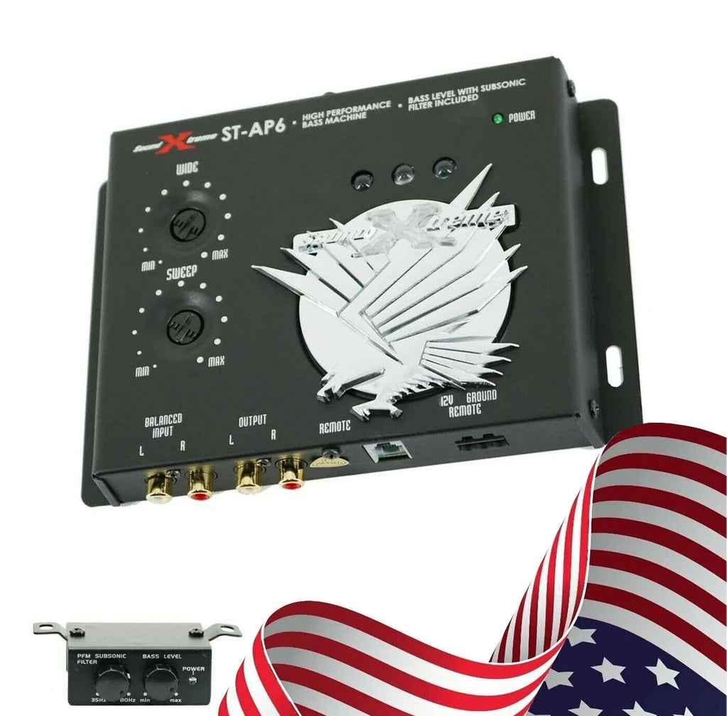 SoundXtreme ST-6 1/2 Din Car Audio Digital Processor, 13.5V, Bass Maximizer Bundle