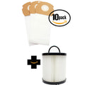 30 Replacement Eureka AirSpeed Gold AS1001AX Vacuum Bags & 1 Dust Cup Filter - matching Eureka AS Vacuum Bag & DCF-21 Filter