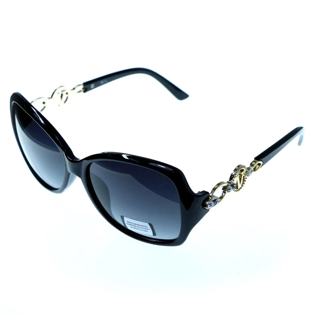 Mi Amore UV protection Shatter immune Poly carbonate Goggle-Sunglasses Black Frame & Black Lens