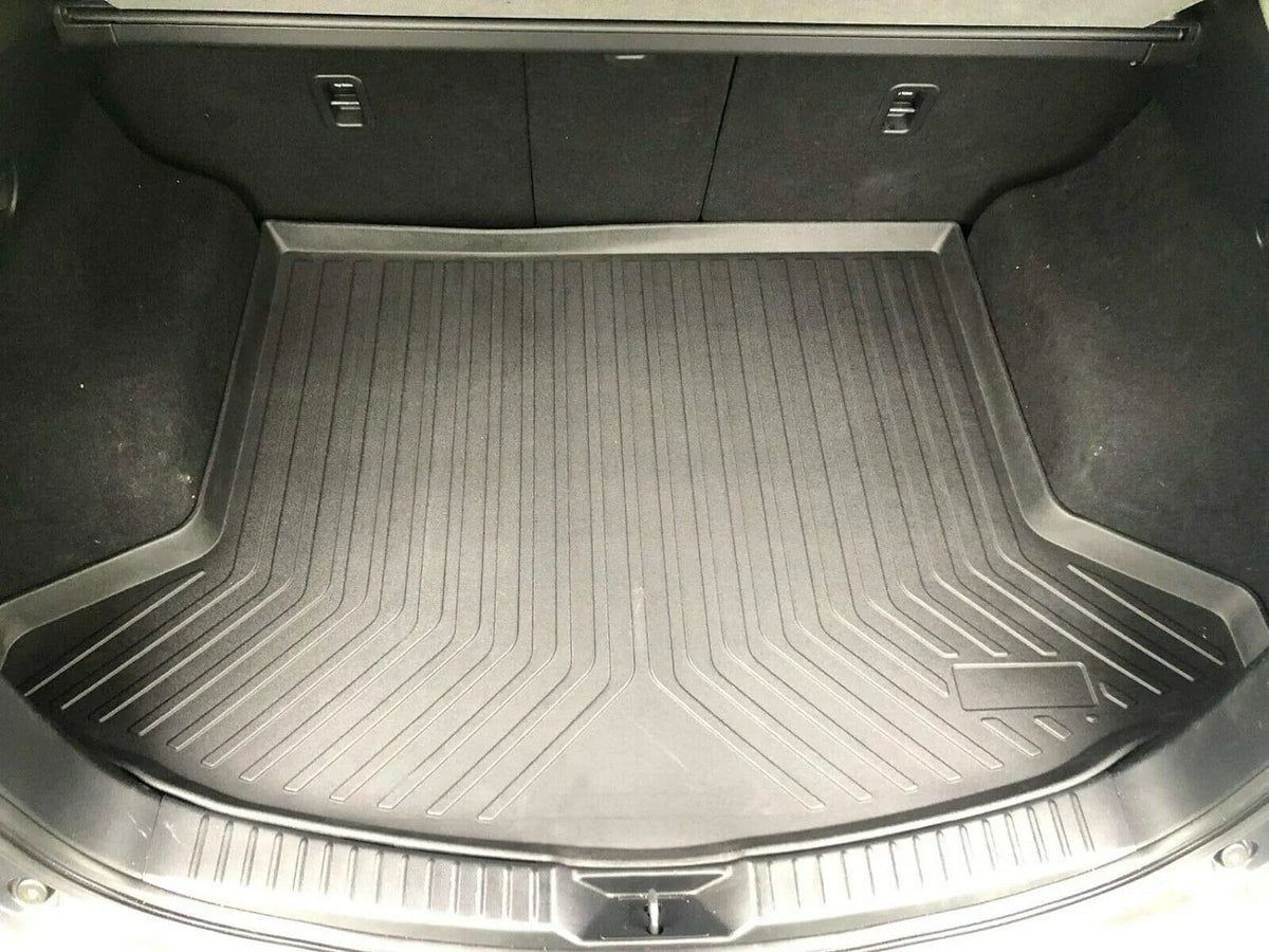 EACCESSORIES EA Cargo Liner – Trunk Mat for Mazda CX-5 CX5 2017-2023 – atmospheric conditions-protected Trunk Mats for Cars with Raised Lip – Non-Slip Car Trunk Mat Rubber – Easy to Install – Laser Pre-Cut Design