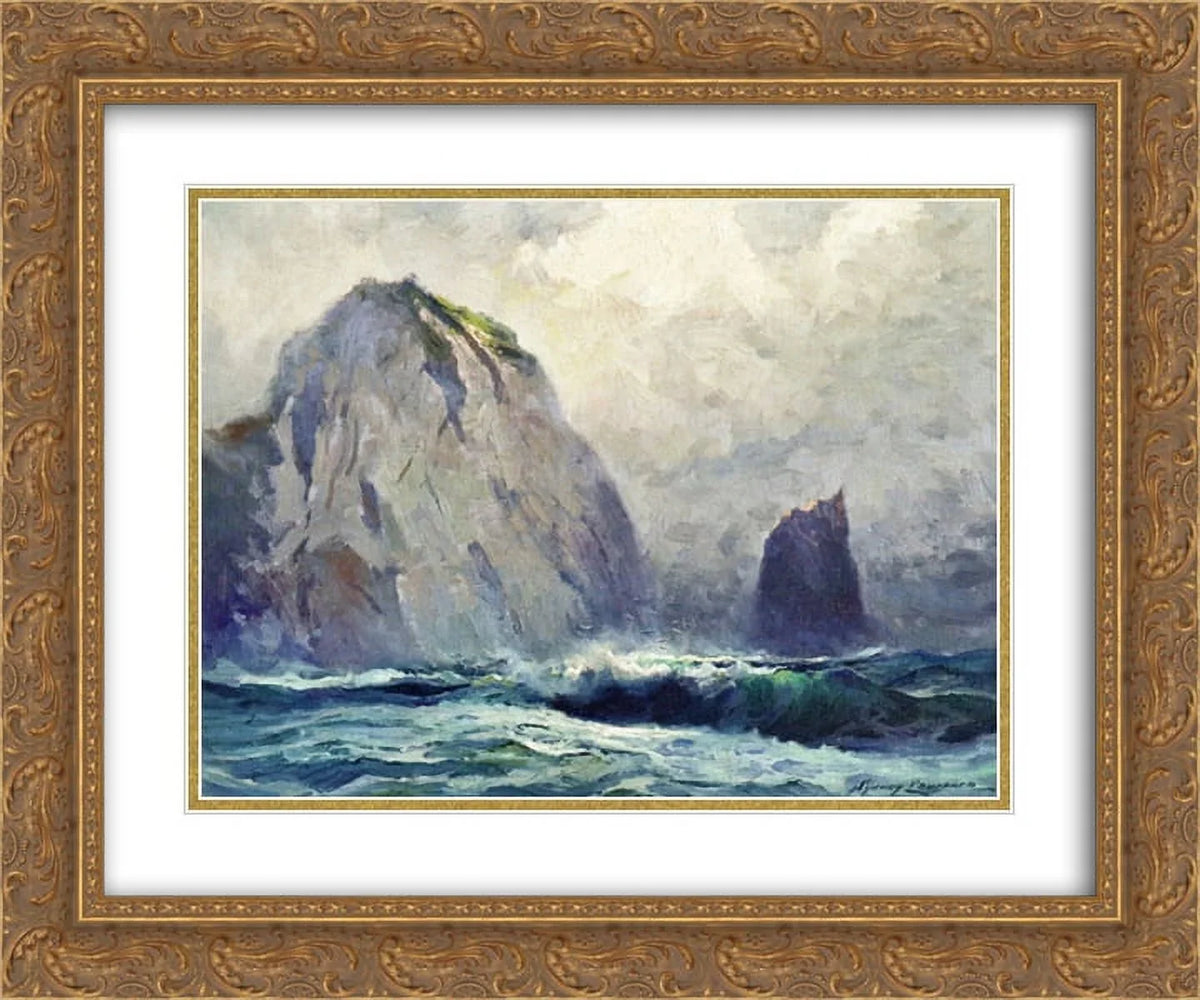 Elias '. Sydney Laurence 2x Matted 24x20 Gold Ornate Framed Art Print 'Cape St