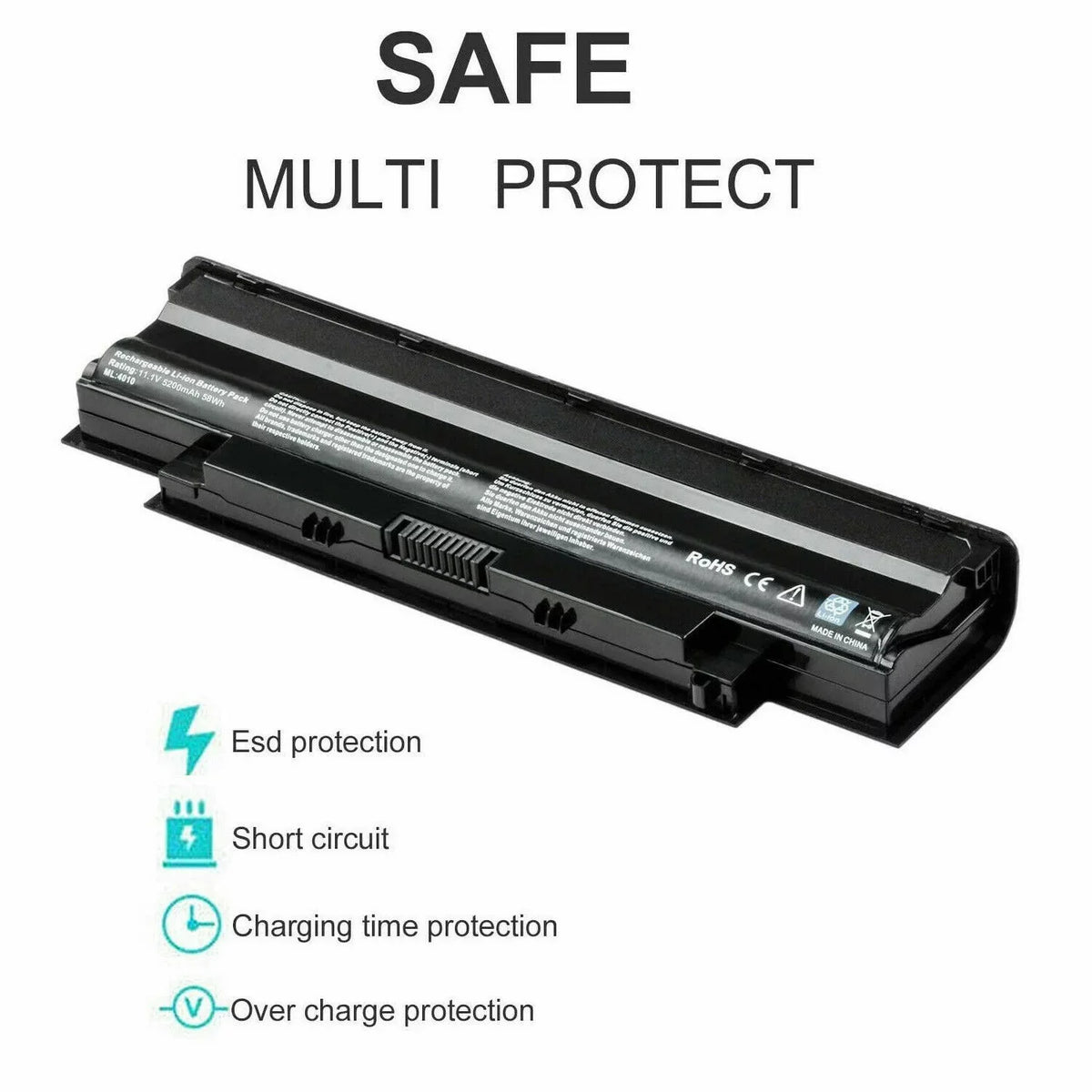 Battery For  Inspiron 15r 17r 14r 13r N5110 N5010 N4110 N4010 N7110 N3010