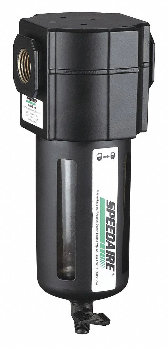 Speedaire Filter,3/8" NPT,112 cfm,5 micron  4ZL48