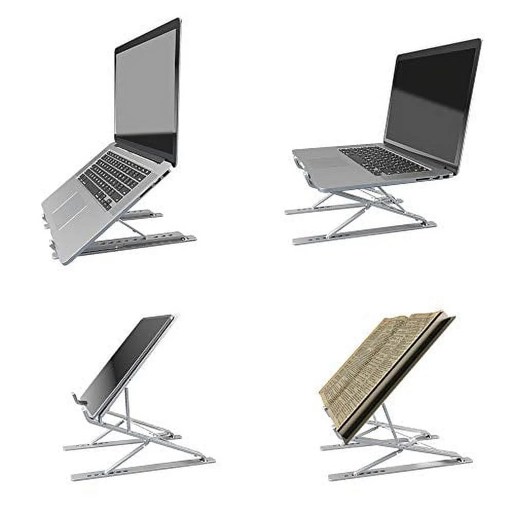 WOVTE Laptop Stand Adjustable Laptop Riser Ergonomic Laptop Tray for Tablet & Laptop (10inch - 15.6inch) for iPad, for MacBook Pro/Air, Surface Laptop, ,  Notebook