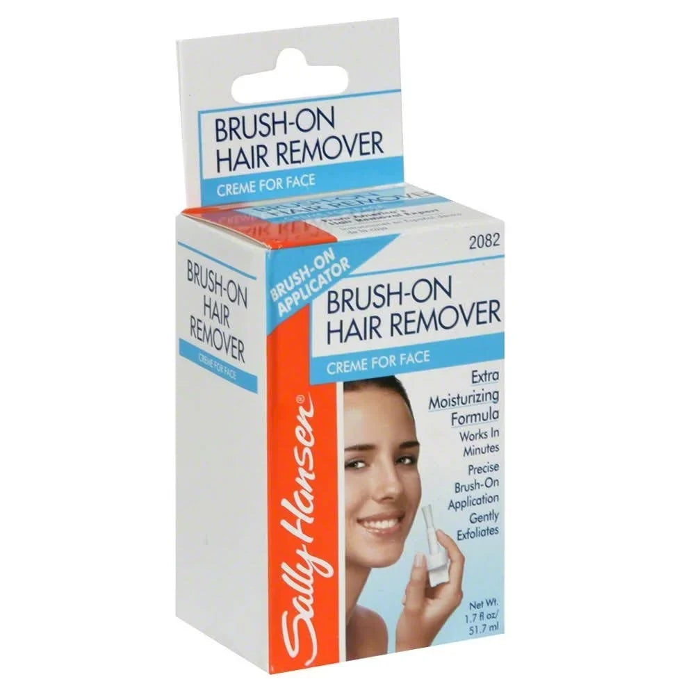 Sally Hansen Brush-On Facial Hair Remover - Flawless Hair-Free Skin, Effortlessly Achieved! (3 Pack)