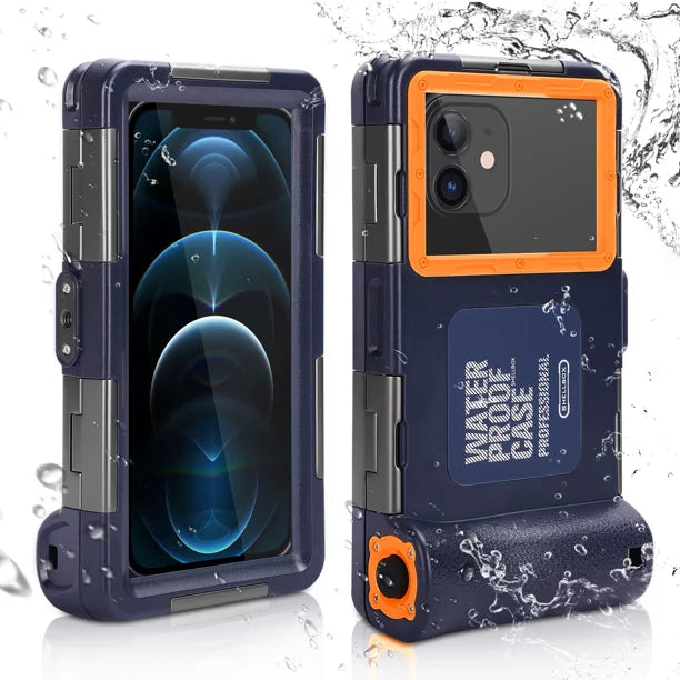 UrbanX Professional [15m/50ft] Swimming Diving Surfing Snorkeling Photo Video Waterproof Protective Case Underwater Housing for  W41+ And all Phones Up to 6.9 Inch LCD with Lanyard