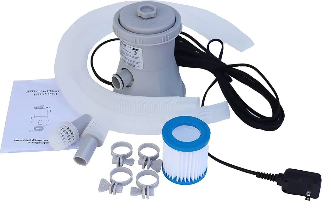 INTSUPERMAI Electric Swimming Pool Filter Pump aqua Cleaning Tool for Above Ground Pools