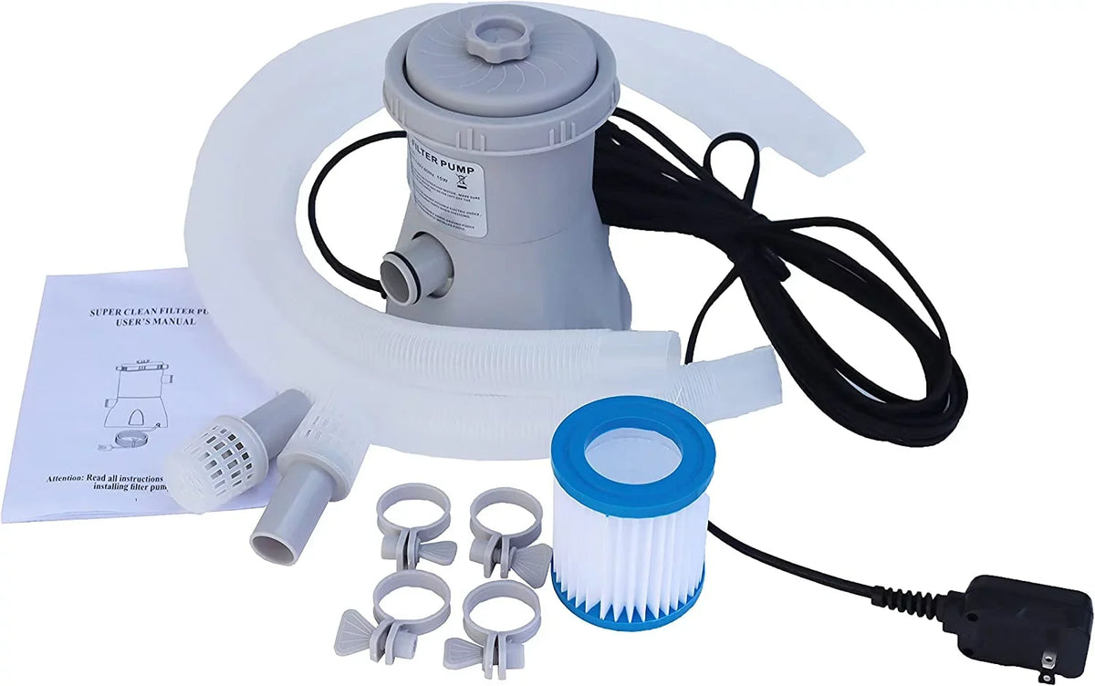 INTSUPERMAI Electric Swimming Pool Filter Pump aqua Cleaning Tool for Above Ground Pools