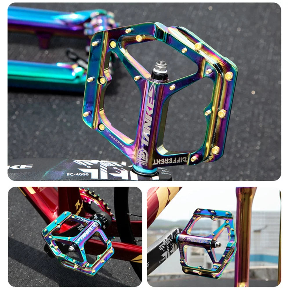 Nebublu Colorful Cycling Road Bike Pedals, Non-slip Aluminium MTB Bike Pedals - Perfect for  Adventures!