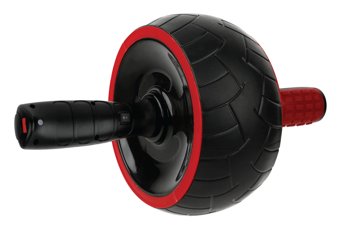 NextGen Smart Fitness Bluetooth Ab Wheel with Molded Finger Assist Grips, Free App to Track your Workout