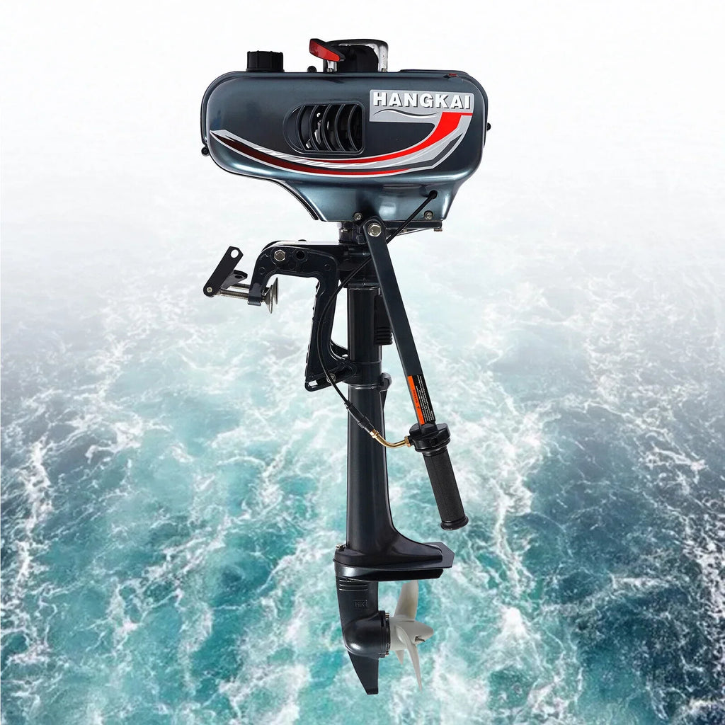 2-Stroke 3.5HP Outboard Motor Fishing ship Petrol Engine CDI System 10 Km / H