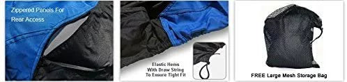Custom Contour Fit Weatherproof Jet Ski protector for Kawasaki 1100 STX DI 1997-1999 - Blue/Black Color - All atmospheric conditions - Trailerable - Protect from Rain & Sun! Includes Trailer Straps & Storage Bag