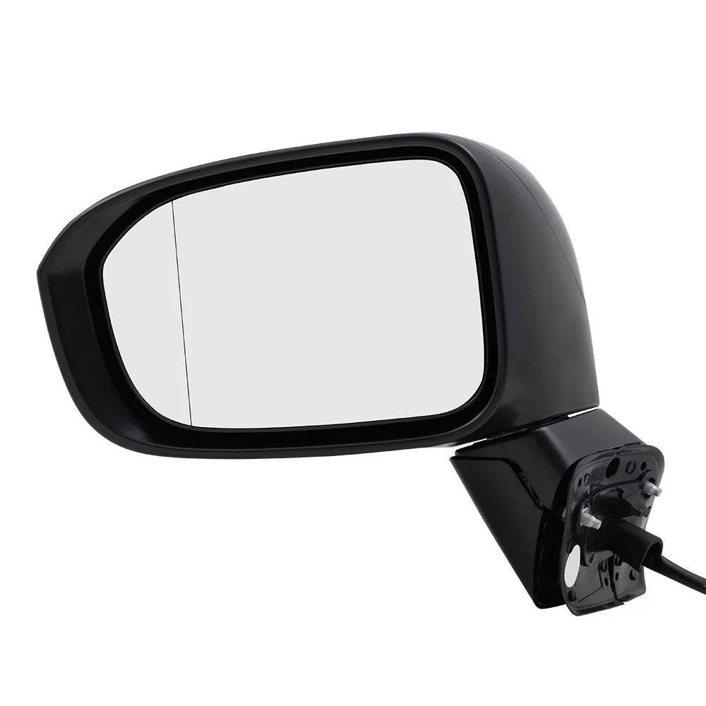 Brock Aftermarket Replacement Driver Left Passenger Right Power Mirror Without Heat-Camera Paint To Match Black Set appropriate With 2014-2015 Honda Civic