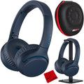 WH-XB700 EXTRA BASS Wireless Headphones - Blue with Deco Gear Audio Bundle