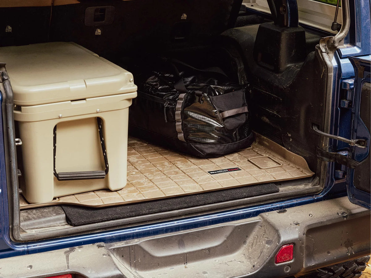 WeatherTech Cargo Trunk Liner with Bumper Protector suitable with  Edge, Edge ST - Behind 2nd Row Seating With Bumper Protector, Black