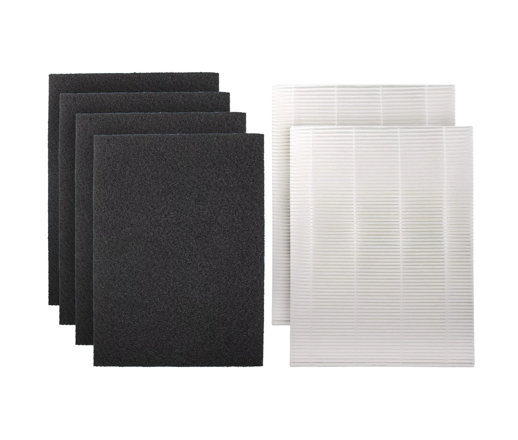 2 HEPA 4 Carbon Replacement Filters Set suitable with Coway AP-1216L Tower Air Purifier, AP-1216-FP