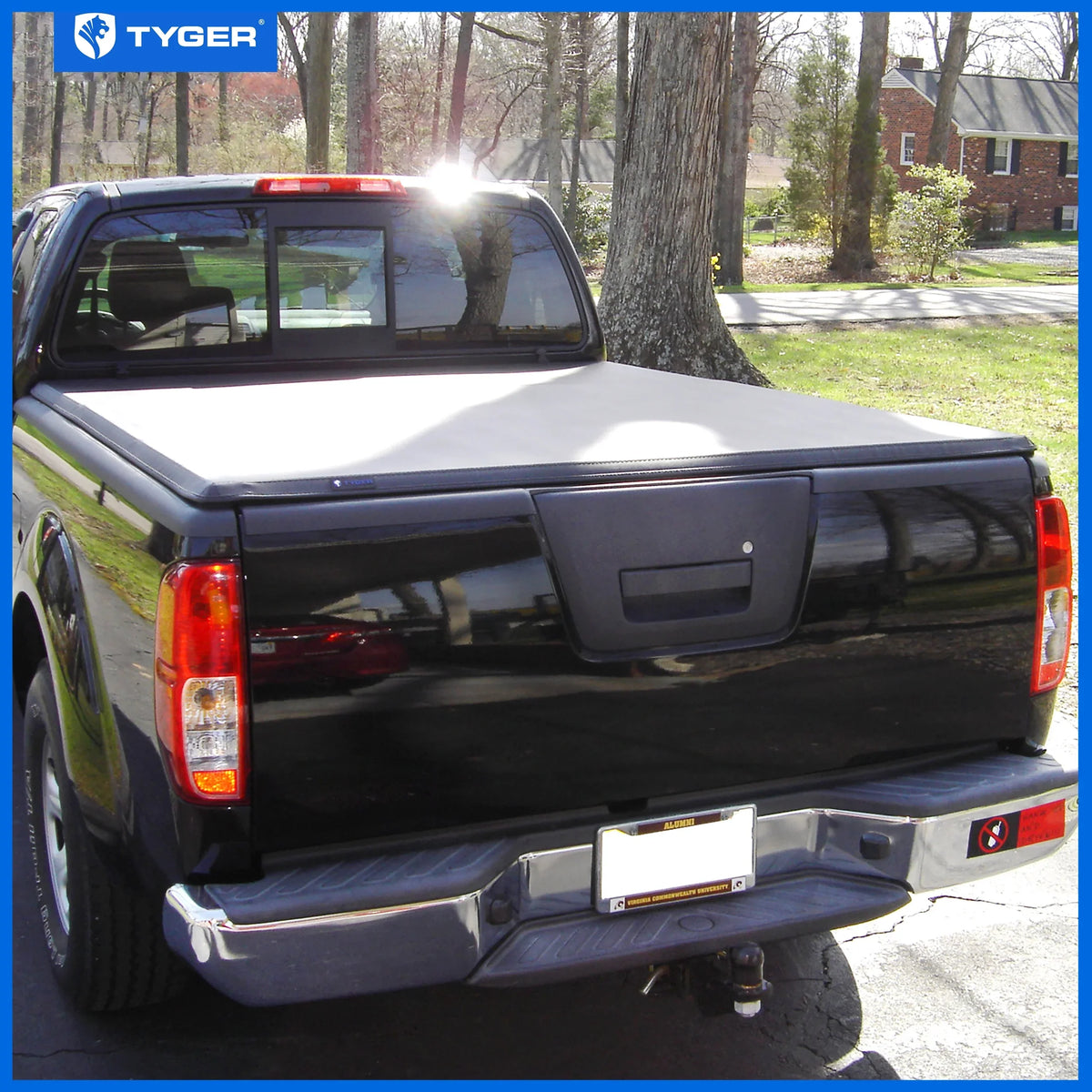Tyger Auto T3 Soft Tri-fold Truck Bed Tonneau wrap appropriate with 2005-2021 Nissan Frontier; 2009-2012 Suzuki Equator | 6' (73") Bed | TG-BC3N1029