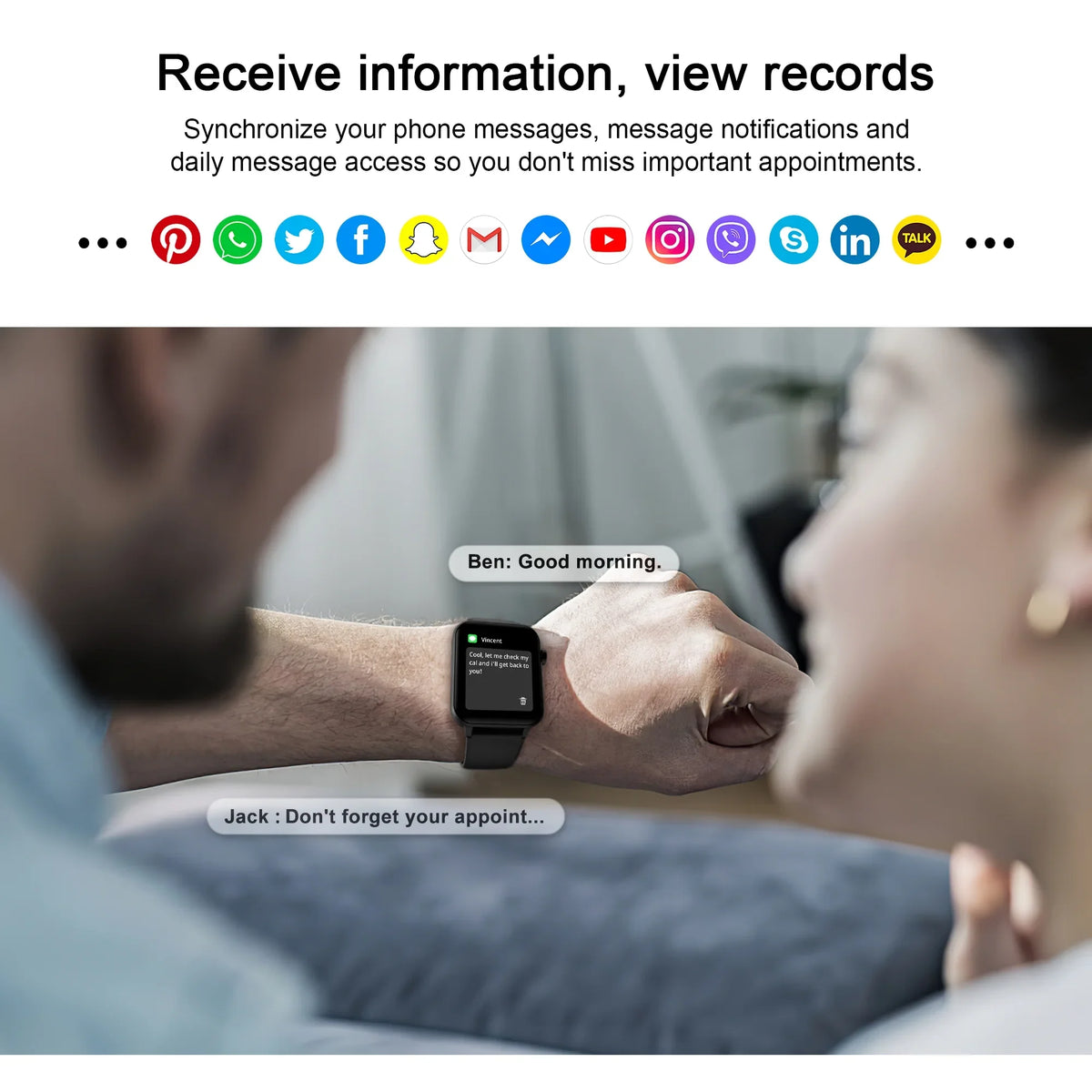Blackview Smart Watch for Android and iOS, Fitness Tracker with Bluetooth Call, 1.83" HD Touch Screen, Waterproof, 4 Mini Games,100+ Sports, Smartwatch with Voice Assistant, Romantic Gifts Set of 2