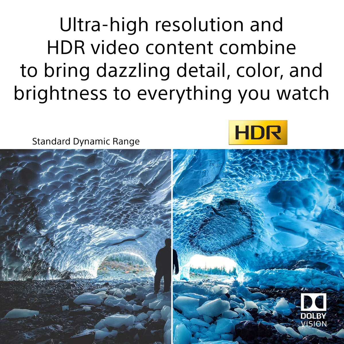 Restored  50" Class 4K UHD (2160p) LED Google Smart TV HDR X80J Series KD50X80J (Refurbished)