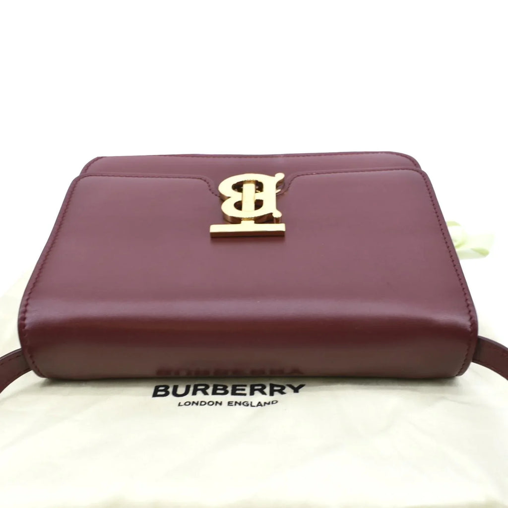 Pre-owned BURBERRY Tb Lola Leather Shoulder Bag Red