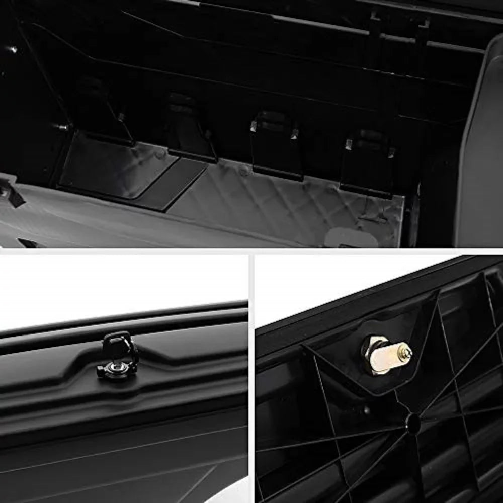 PIT66 Truck Bed Storage Box Toolbox Driver Left Side LH Fit for  Tacoma 2005-2020 Black