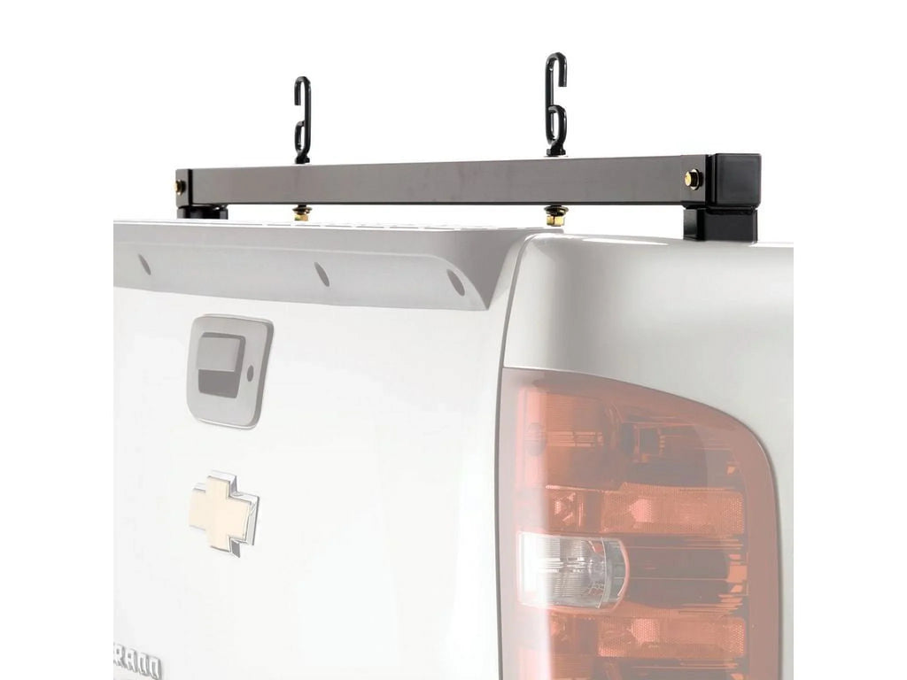 BACKRACK by RealTruck Truck Bed Rear Bar | Black, No Drill | 11519 | appropriate with 2007-2013 Chevrolet/GMC Silverado/Sierra 1500; 2007-2014 Chevrolet/GMC Silverado/Sierra 2500/3500 HD