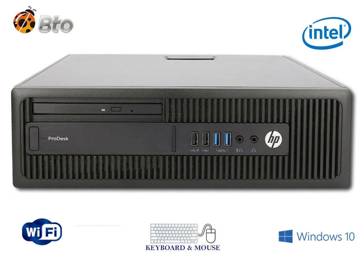 Pre-Owned  600 G2 Desktop Computer  Pentium G4400 3.3GHz CPU 8GB Ram, 1TB HDD, New 22" LCD, Keyboard & Mouse, WiFi, DVD, Win10 Pro PC (Refurbished)