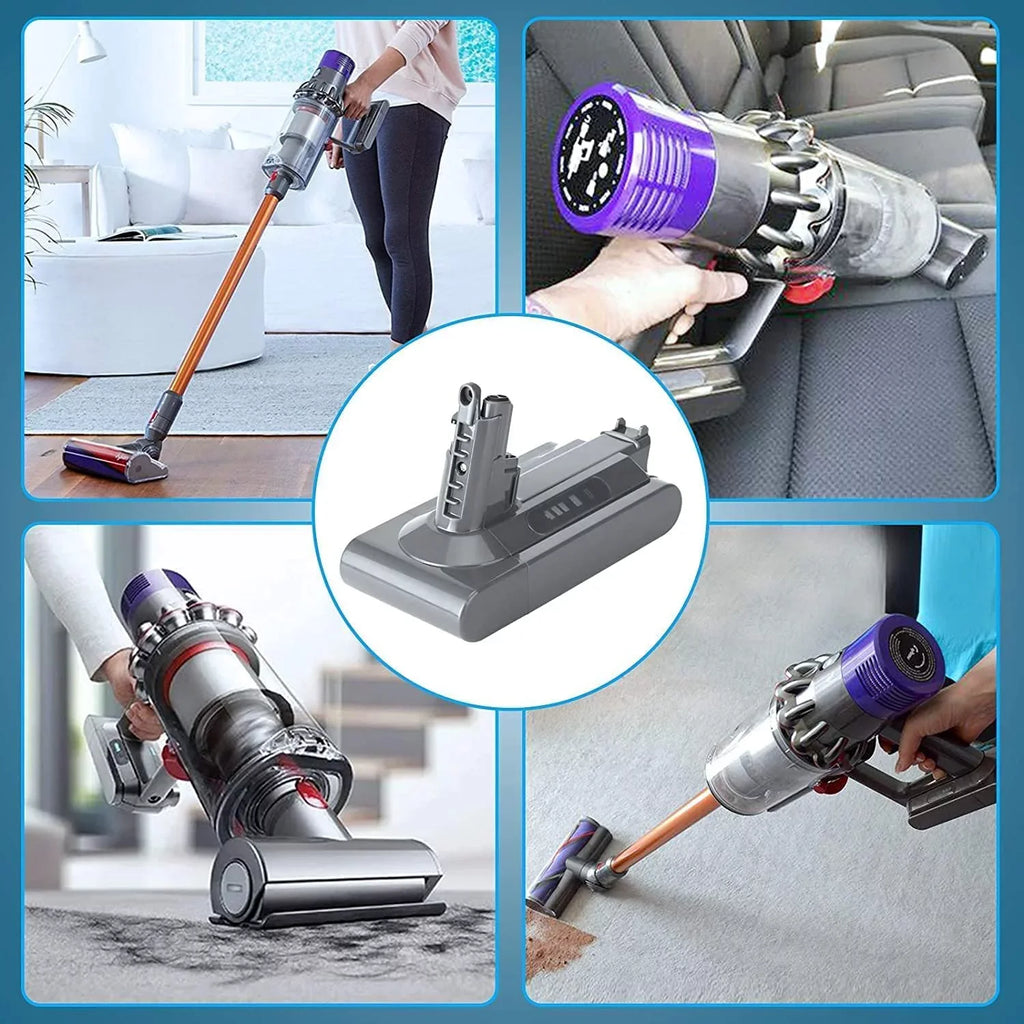 Zmoon V10 Battery Replacement for Dy-son 5000mAh 25.2V V10 Battery suitable with Dy-son V10 Animal V10 Absolute V10 Motorhead SV12 V10 Fluffy Cordless Stick Vacuum Cleaner