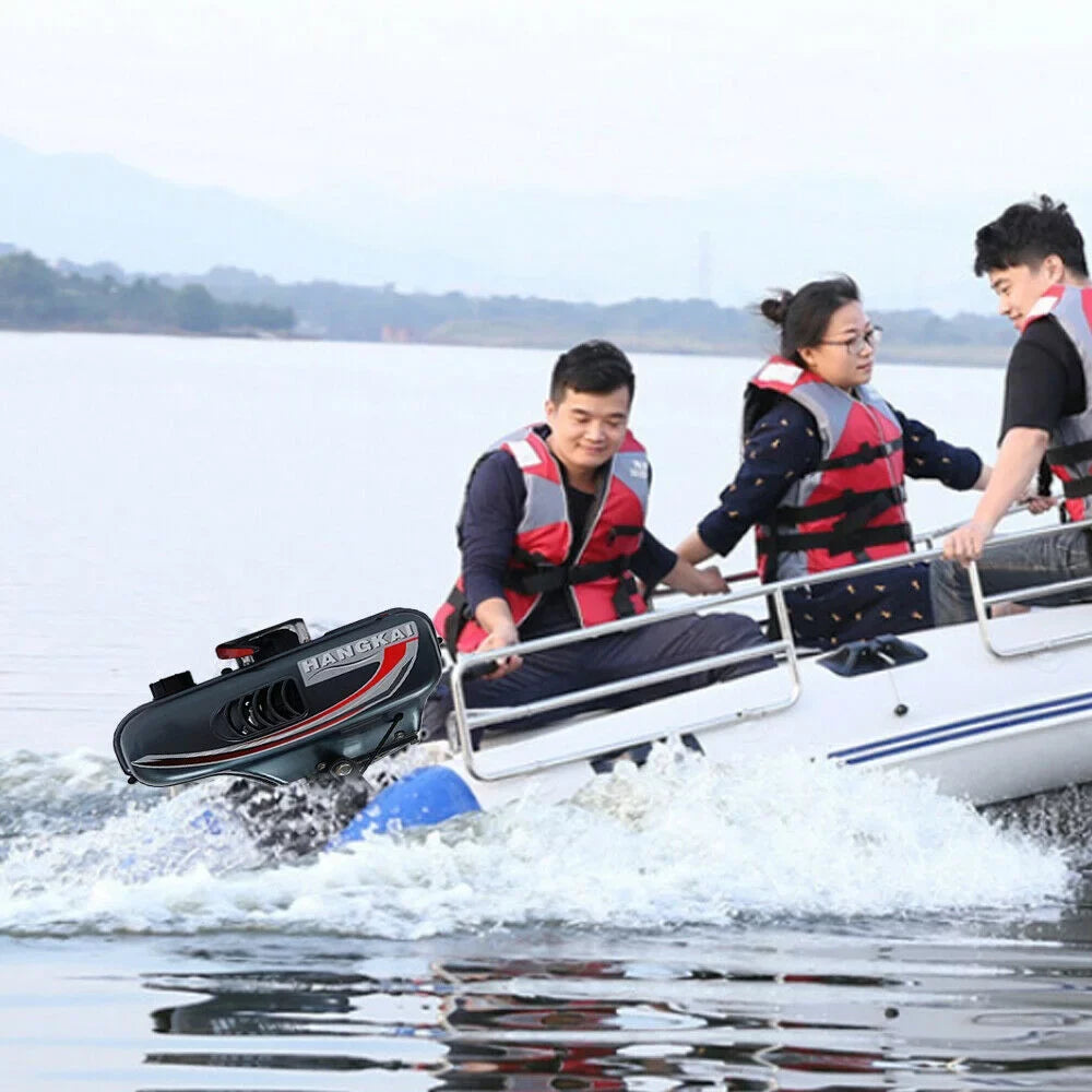 2-Stroke 3.5HP Outboard Motor Fishing ship Petrol Engine CDI System 10 Km / H