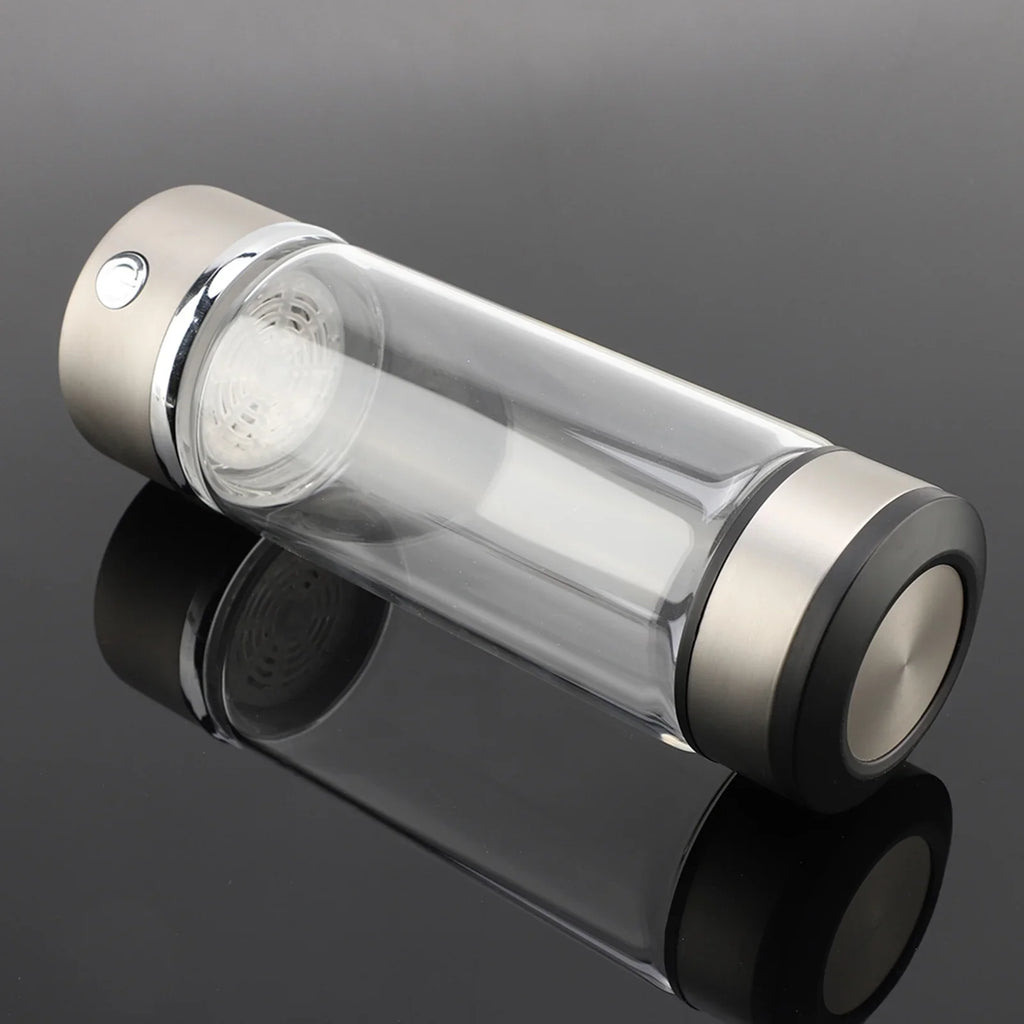 VIFERR Hydrogen liquid Bottle USB Charging Rich Hydrogen moisture Purifier Filter Glass Bottle Portable Lonizer Cup