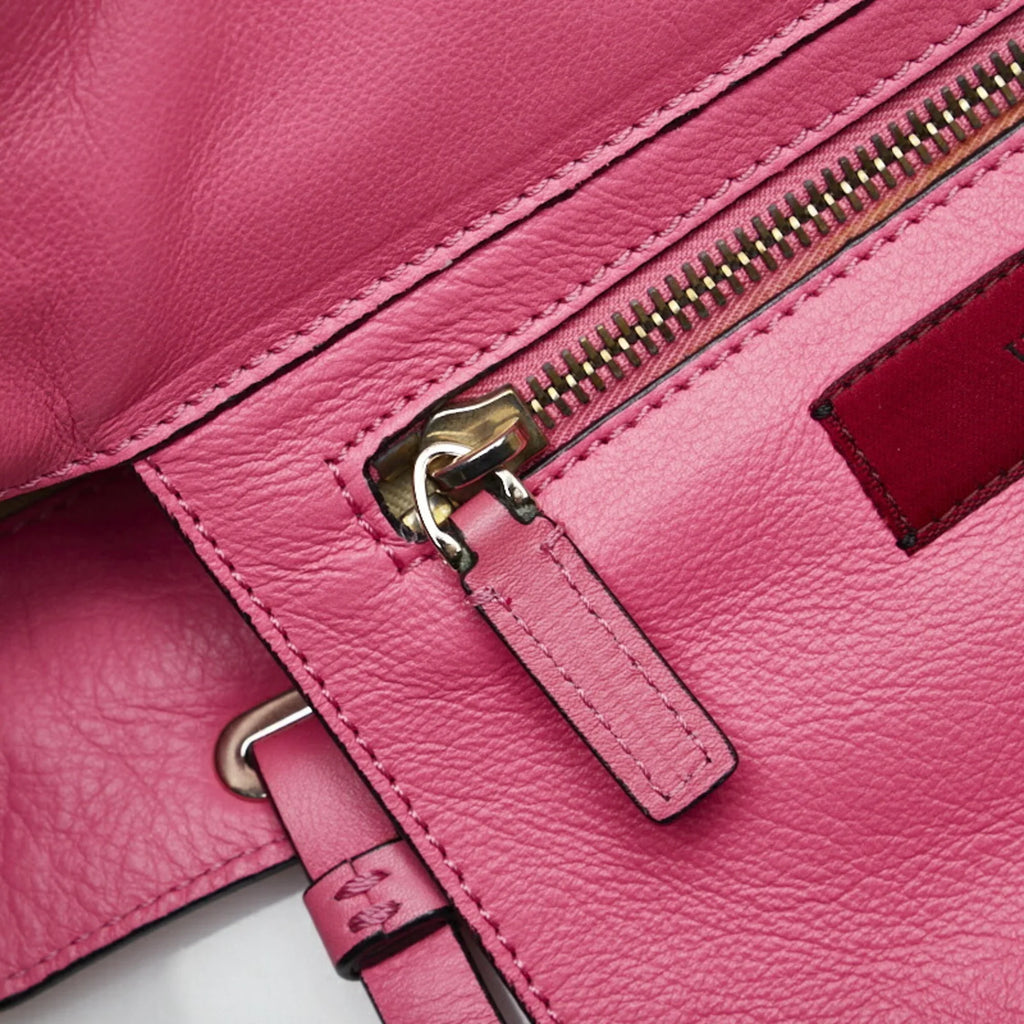 Pre-Owned Valentino Rockstud handbag shoulder bag pink leather ladies VALENTINO (Good)
