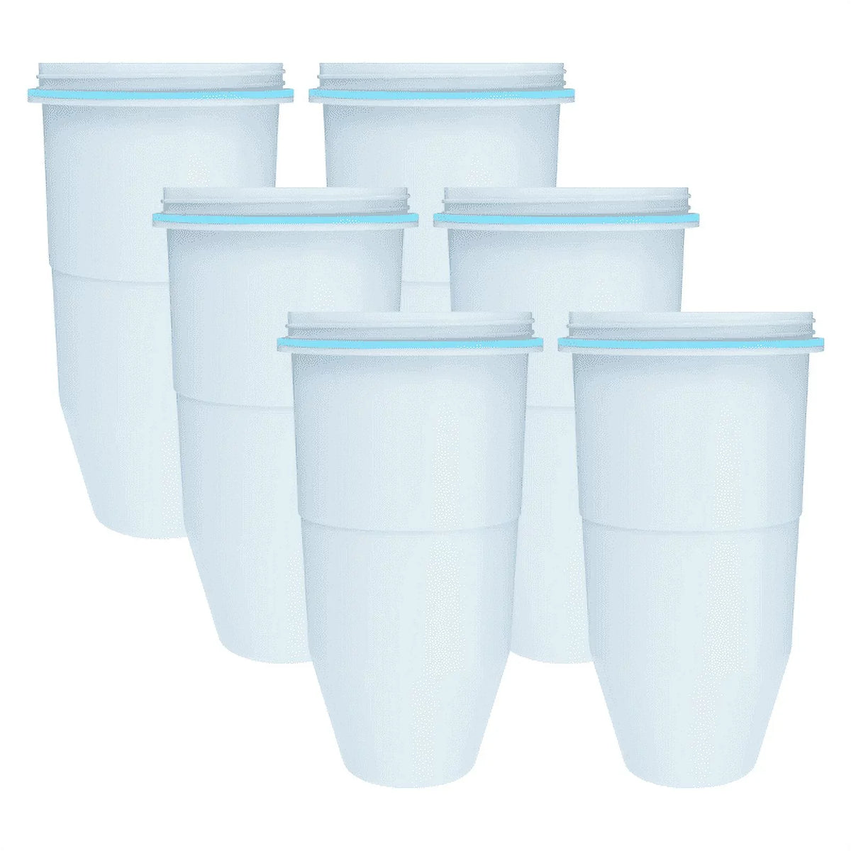 6 Pack AQUACREST ZR-017 Replacement for ZeroWater® ZR-017 Pitcher moisture Filter