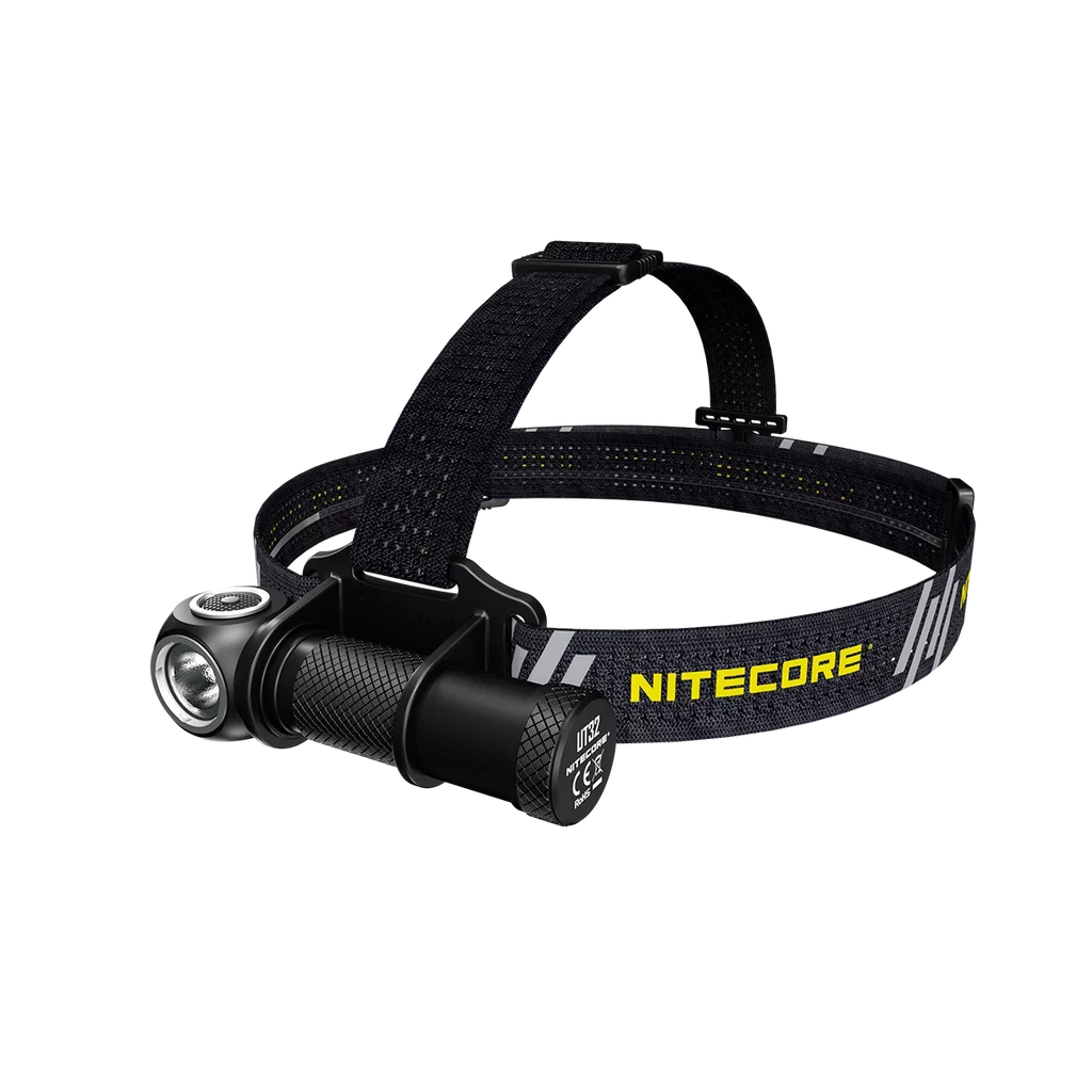 Value Bundle: Nitecore UT32 Dual Emitter Headlamp - (5700K,Cool White) - (3000K,Warm White) with 1x NL1834R USB Rechargeable Battery and TUP Rechargeable Intelligent Pocket Light (Black or Gray)