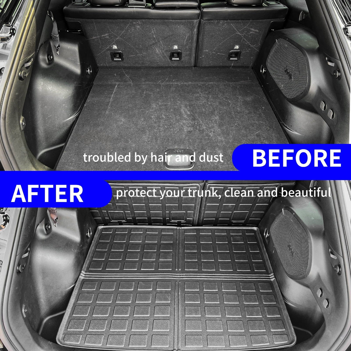 Fit 2019-2023 Jeep Cherokee Cargo Liner Trunk Mat Back Seat wrap Protector 2022 Jeep Cherokee Accessories