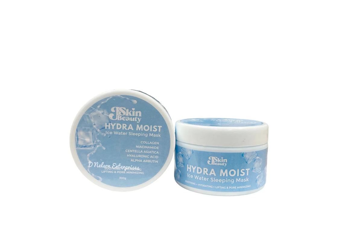 2 Jars J Skin Beauty Hydra Moist Ice liquid Sleeping Mask - NO EXPIRY DATES PRINTED