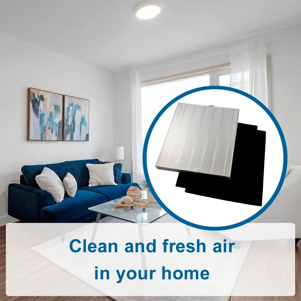 HQRP AP-1512HH Replacement Filter suitable with Coway Airmega AP1512HH Mighty, AP-1518R Airmega 200M Air Purifier, Part 3304899, 2 True HEPA Filter + 4 Activated Carbon Pre-Filters