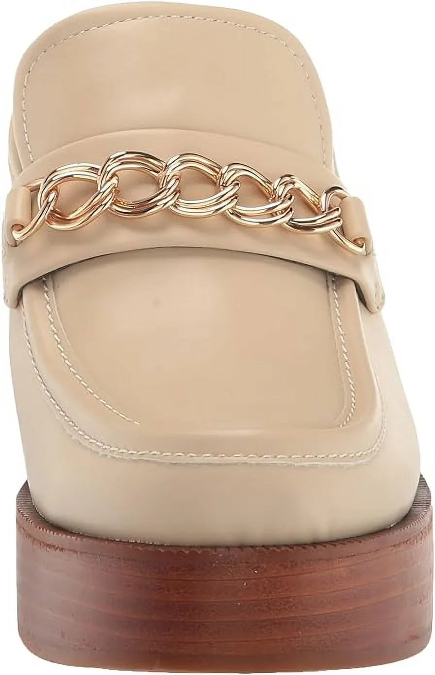 Franco Sarto Women's L-Katraclog Mules, Chiffon Beige, 9 M US
