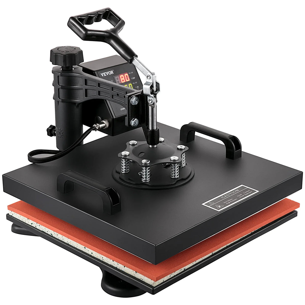 VEVOR Heat Press Machine 15"x15" 8 in 1 Combo Digital Multifunctional Sublimation Heat Transfer Machine Dual LED Display 360 Degree Rotation Swing Away