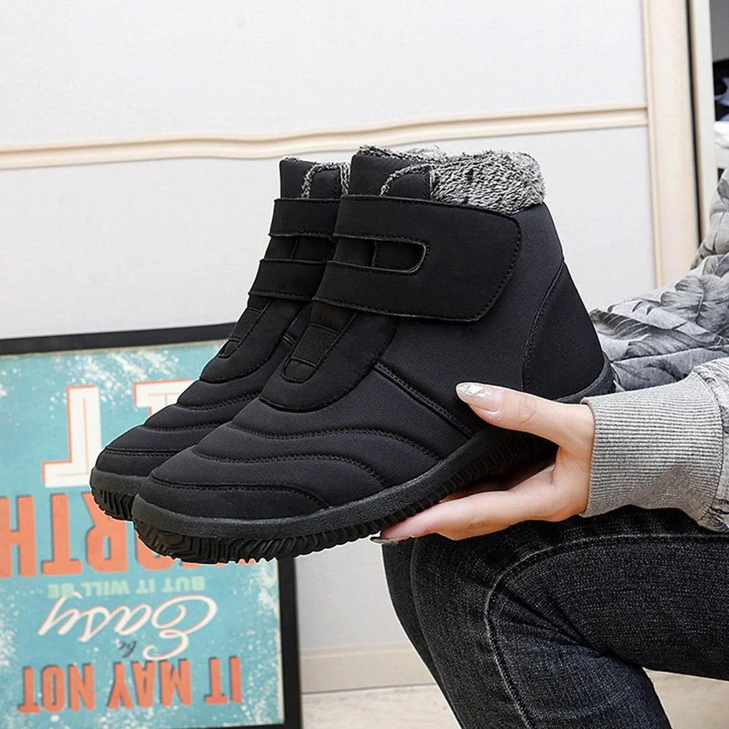 Women's Winter Plus Cotton Thickened High Top Casual Cotton Boots Outdoor Fashion Warm Snow Boots Winter Snow Boots Women liquid Proof Snow Boots for Women Size 12 Wide Width Women's Snow Boots Size 12