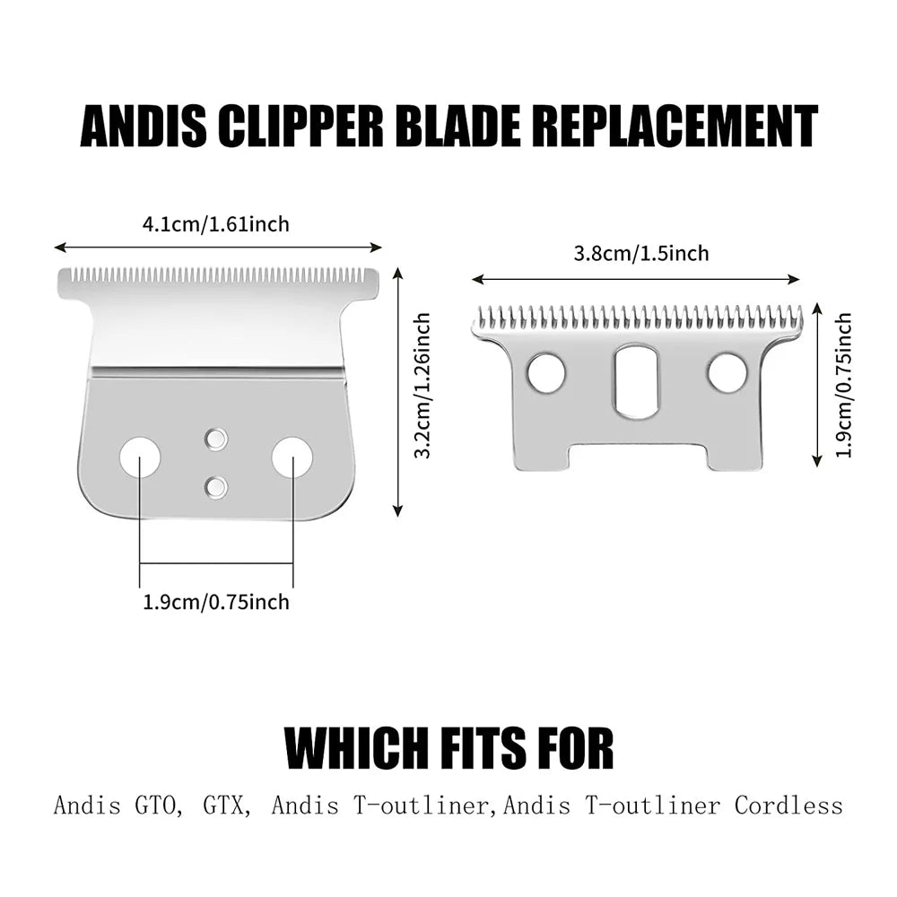 Andis #04521 Replacement Close-cutting T-Blade for T-Outliner Trimmer GTO/GO/SL #17200