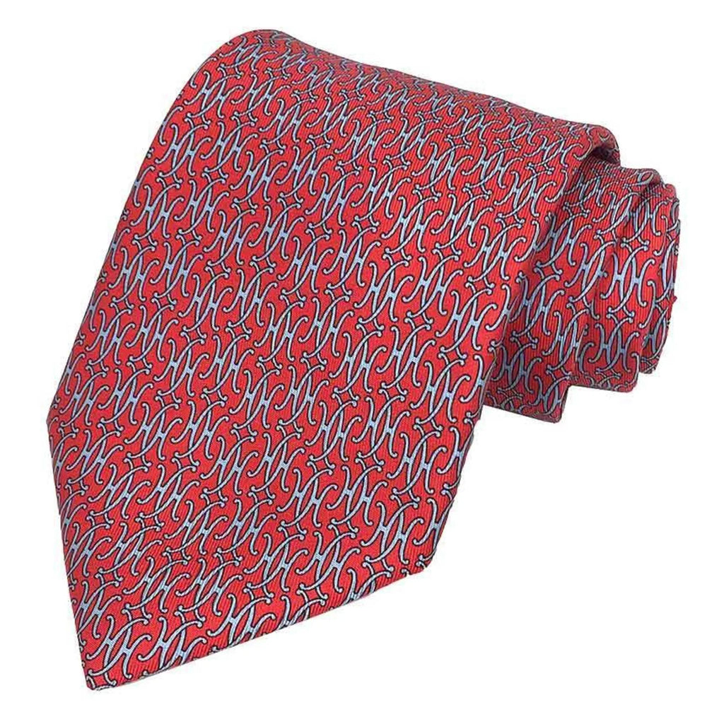 Pre-Owned Hermes HERMES Tie H Red Men's (Like New)