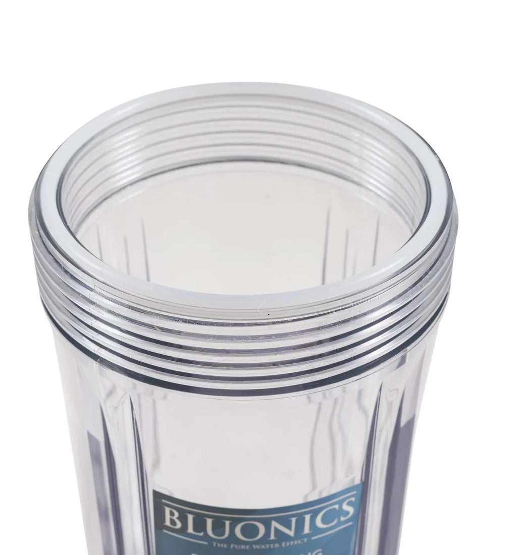 Two 4.5 x 10" Big Blue Whole House Sediment & Carbon moisture Filters