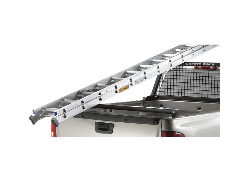 BACKRACK by RealTruck Truck Bed Rear Bar | Black, No Drill | 11519 | appropriate with 2007-2013 Chevrolet/GMC Silverado/Sierra 1500; 2007-2014 Chevrolet/GMC Silverado/Sierra 2500/3500 HD