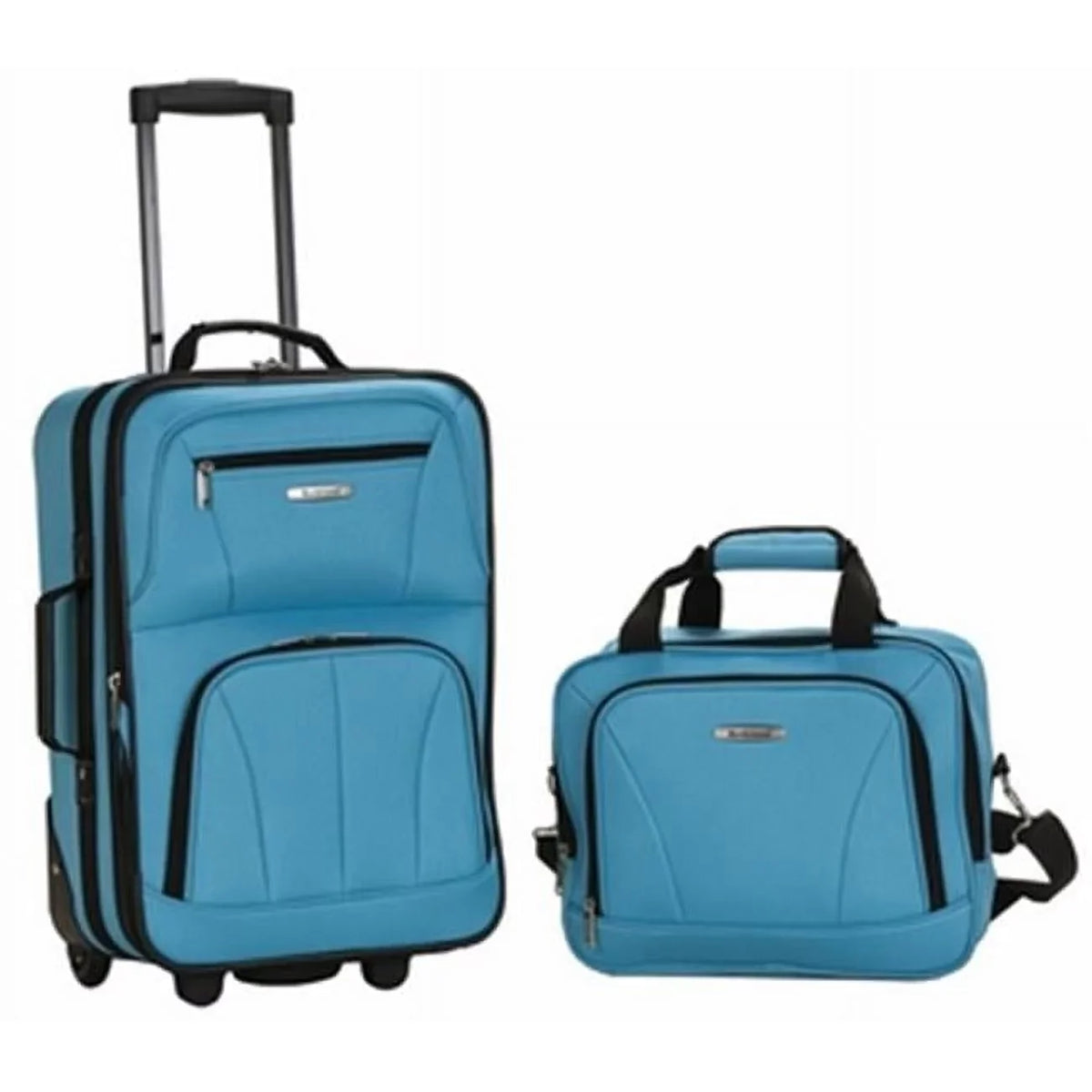 Rockland  2 PC TURQUOISE LUGGAGE SET - TURQUOISE