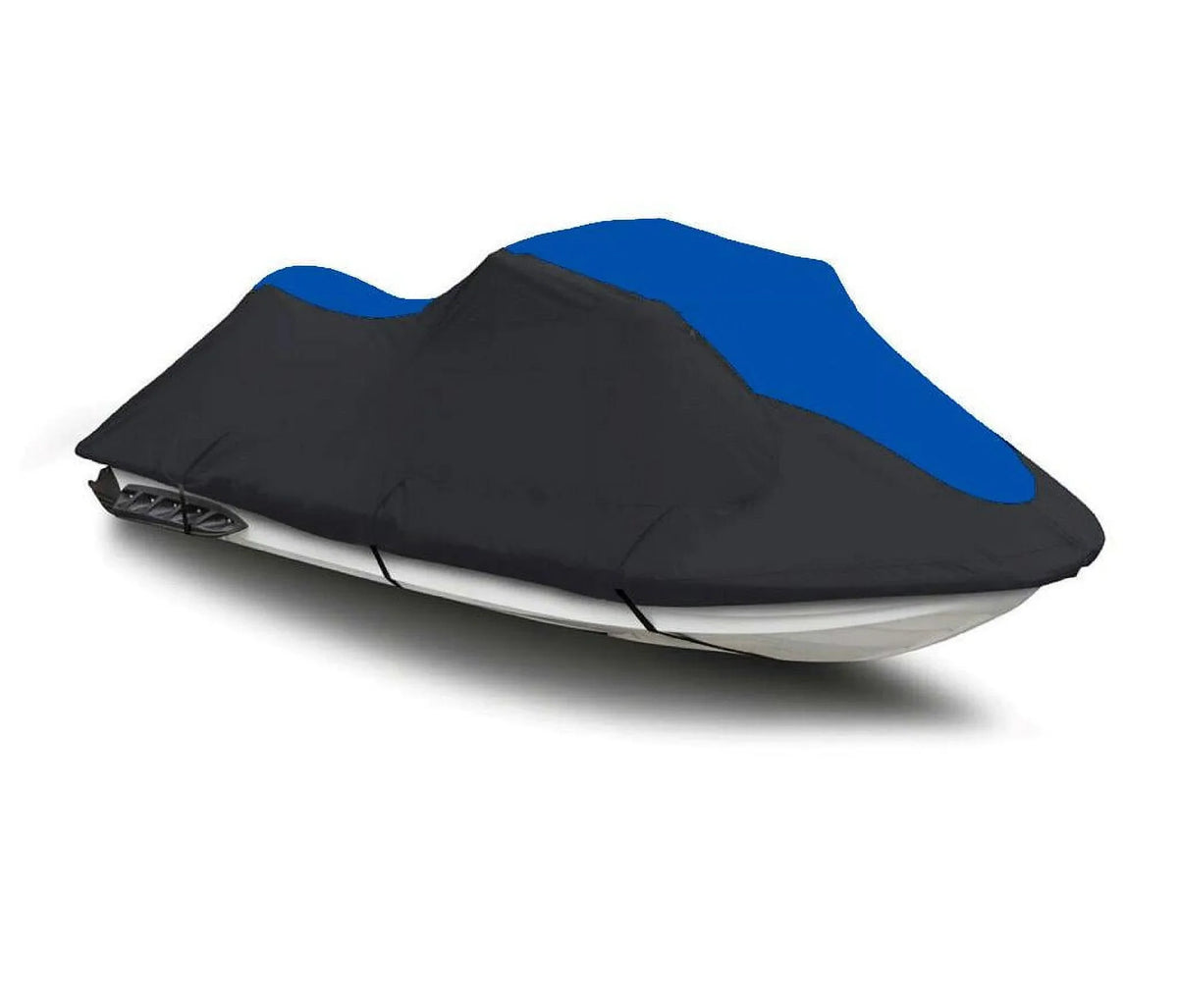 BLACK / BLUE HEAVY-DUTY, 600 DENIER PWC Jet Ski wrap suitable for Kawasaki 1200 STX-R 2002 2003 2004 2005 Trailerable