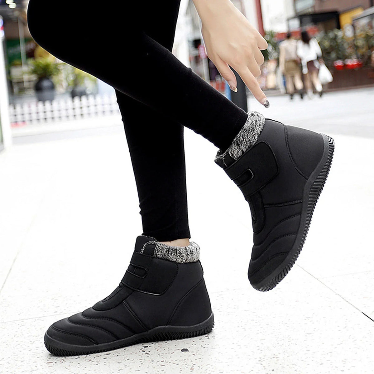 Women's Winter Plus Cotton Thickened High Top Casual Cotton Boots Outdoor Fashion Warm Snow Boots Winter Snow Boots Women liquid Proof Snow Boots for Women Size 12 Wide Width Women's Snow Boots Size 12