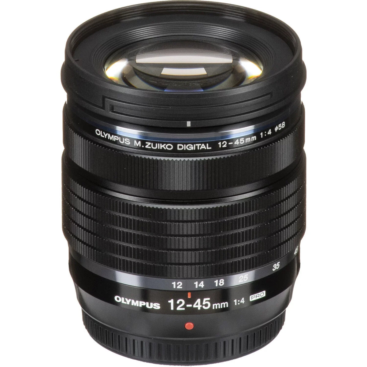 Ultimaxx Essential Bundle + Olympus M.Zuiko Digital ED 12-45mm f/4 PRO Lens (White Box) + Manufacturer Accessories, 3PC Multi-Coated UV Filter Kit & More (16pc Bundle)